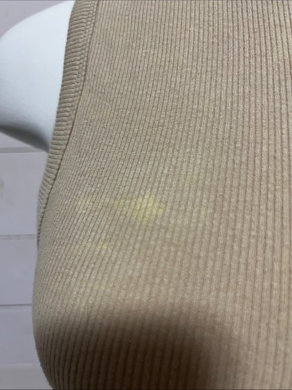 Zara Tan Ribbed Tank Top - Picture 3 of 7